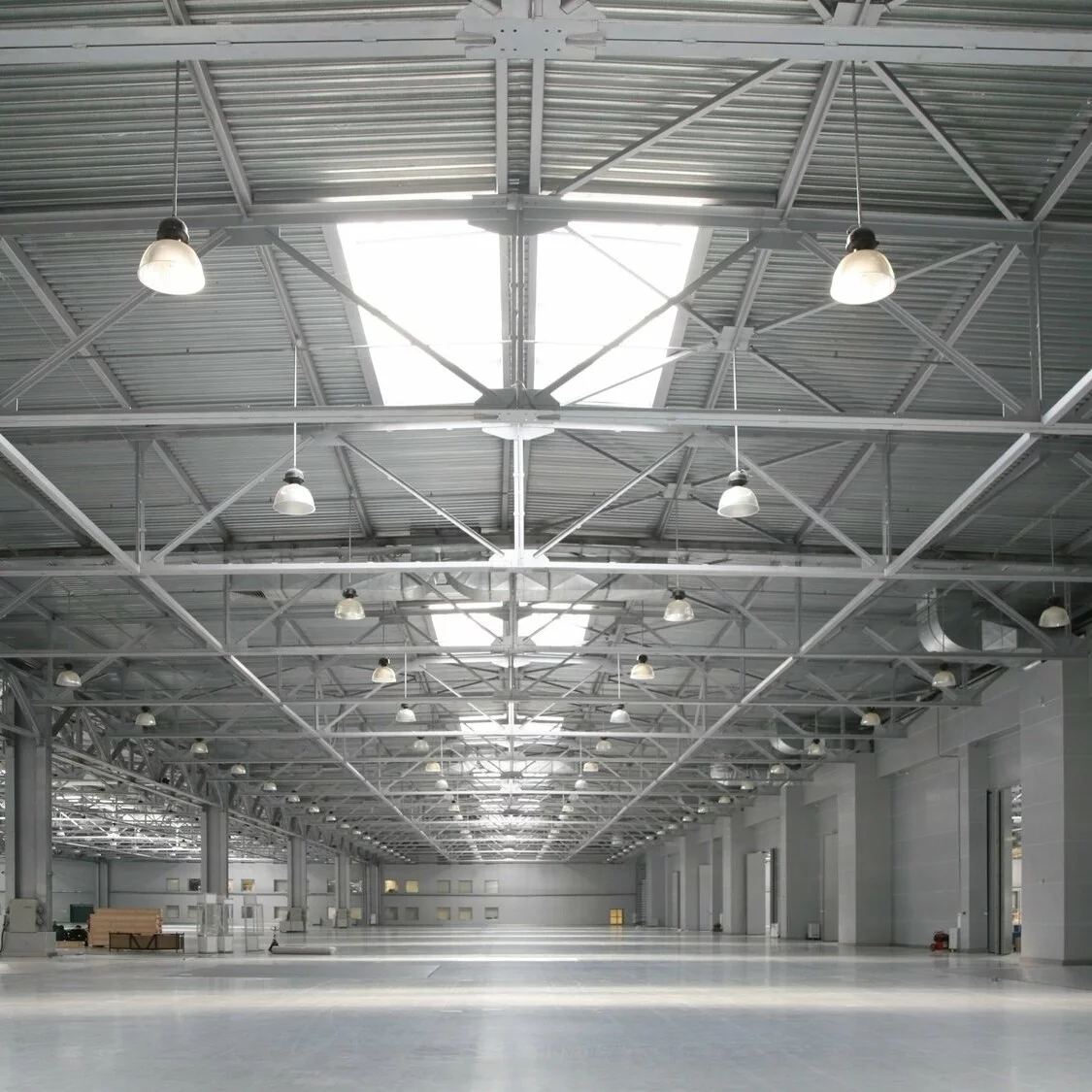 Entrepot eclaire par LED